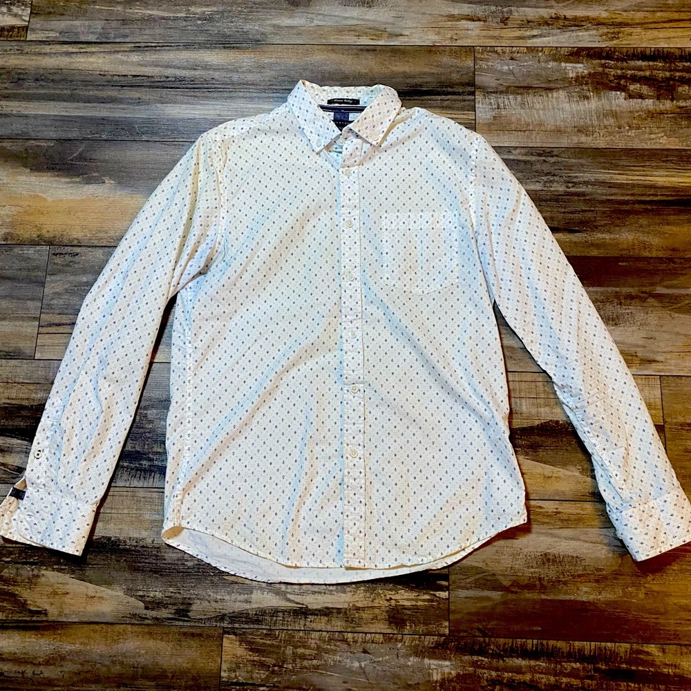 Denim & Flower button up